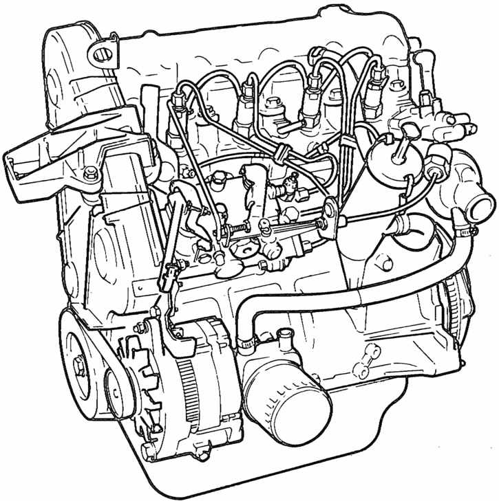 Схема двигателя 21213