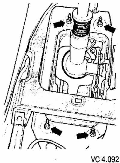 Volkswagen Caddy 3 Снятие и установка механизма переключения передач, фото 3