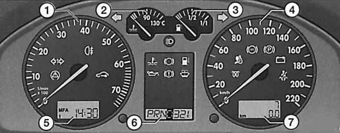 Volkswagen Passat B5 Контрольные приборы, фото 1