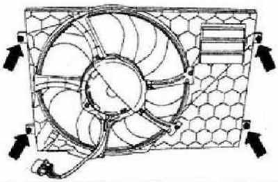 Volkswagen Tiguan Снятие и установка радиатора и вентилятора радиатора V7, фото 5