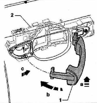 Volkswagen Tiguan Снятие и установка ручки задней двери, фото 2
